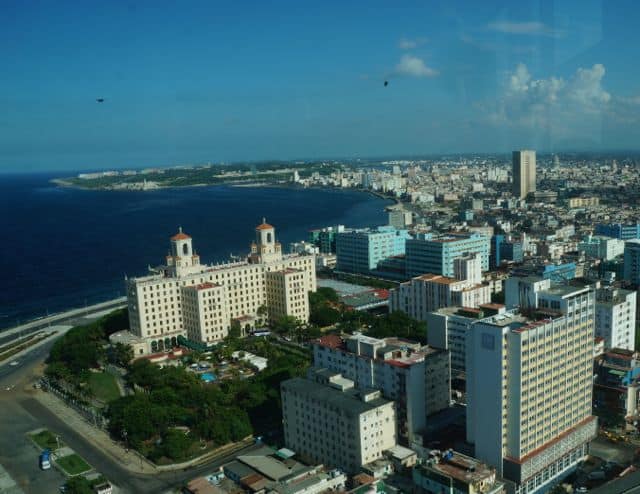 The Hotel Nacional de Cuba is a dominating feature of the Havana skyline.