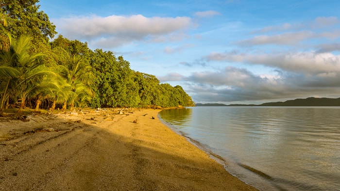 Beach on the Nicoya Peninsula, shot at sunrise.
