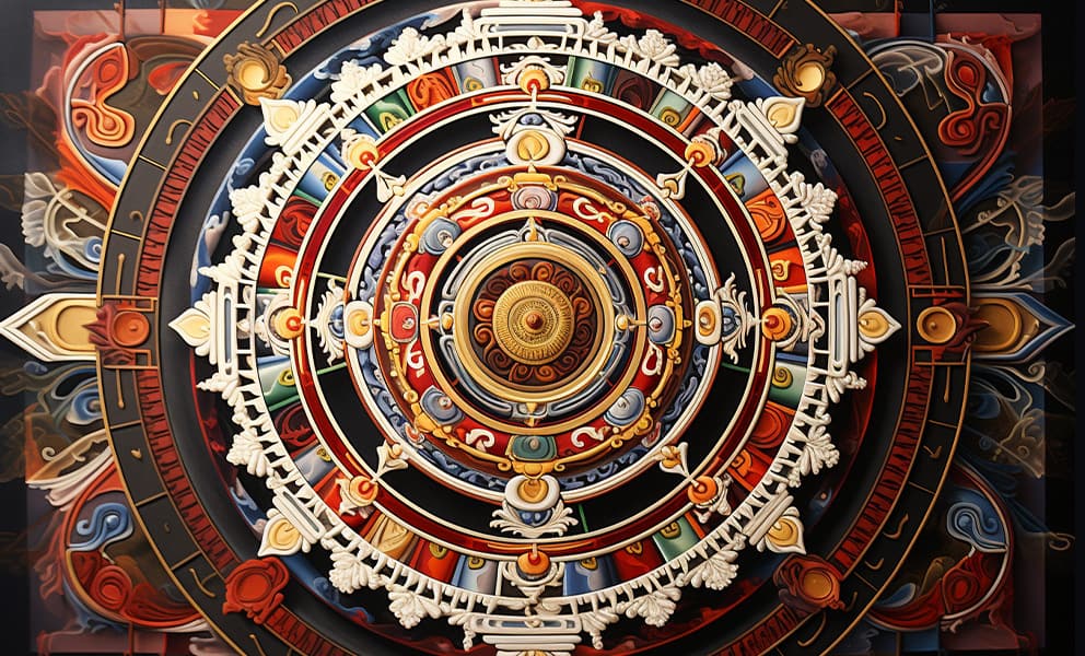 tibetan Kalachakra Mandala