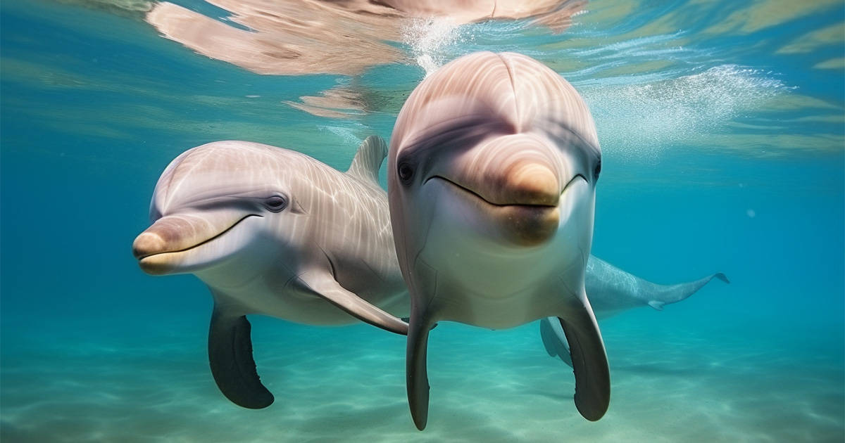 Dolphins in Shark Bay Australia