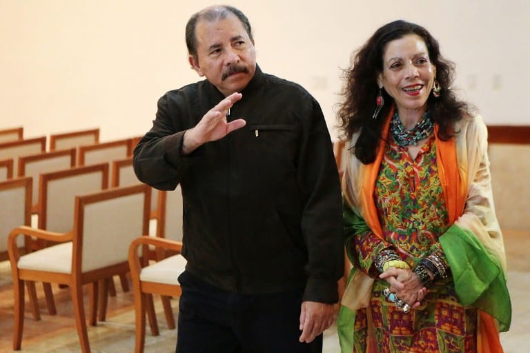Daniel Ortega and Rosario Murillo