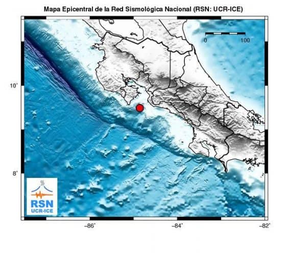 Magnitude4.5 earthquake shakes Costa Rica, with epicenter near the