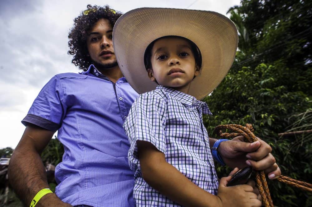 A father and son at the Rasta Tope in Costa Rica