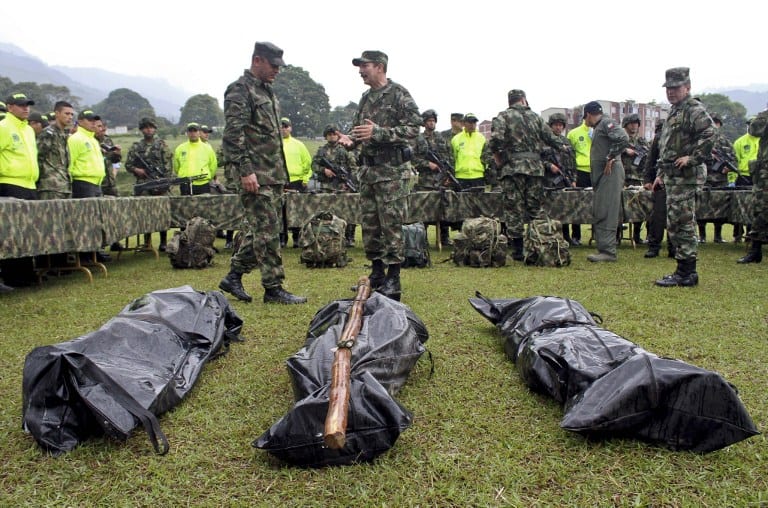 FARC rebels killed; war on drugs; Colombia peace agreement