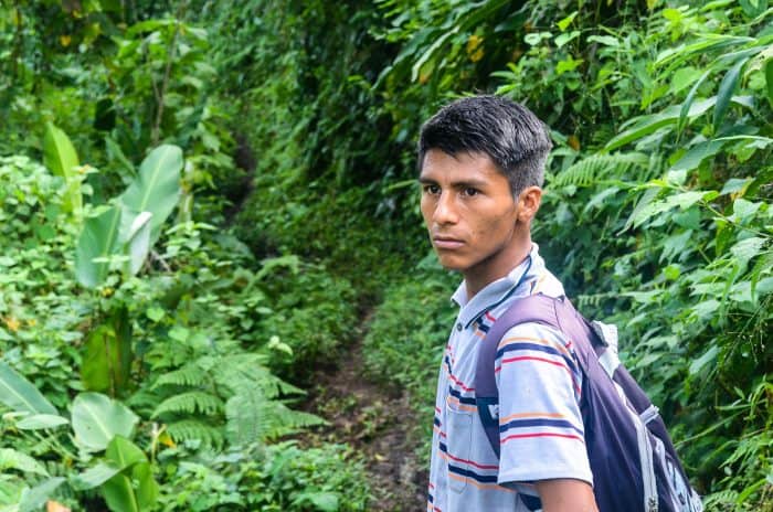 A Bribrí guide in Talamanca Costa Rica