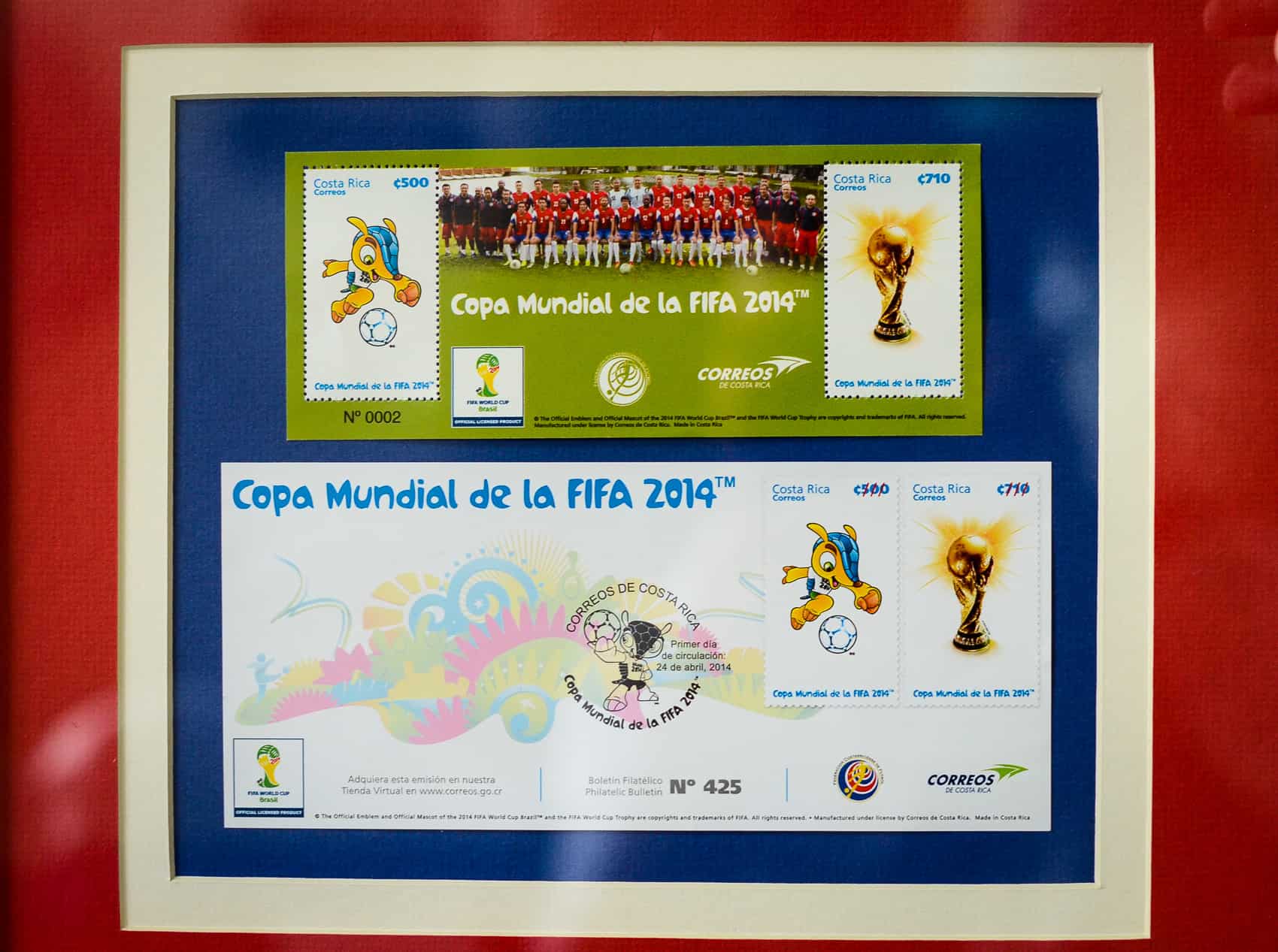 Brazil World Cup 2014 special edition stamps