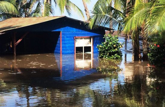 Big Waves Cause Flooding Along Costa Rica's Central Pacific Coast