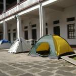 Tents await the students who will spend the night learning about the life and times of Costa Rica's national hero.