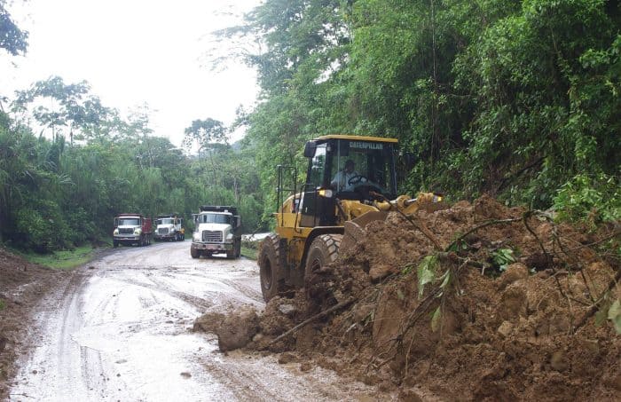 Landslides at Route 32