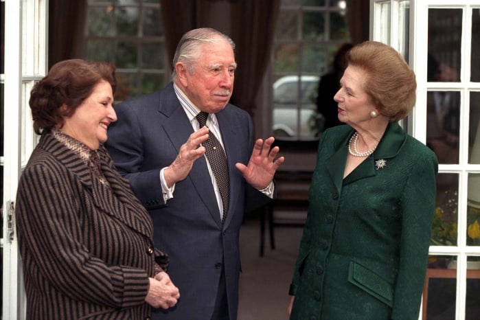 Augusto Pinochet and Margaret Thatcher