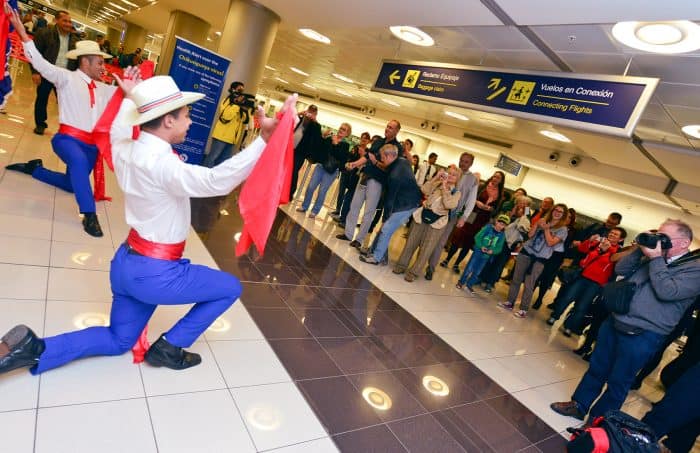 Tourists at the Airport in Costa Rica
