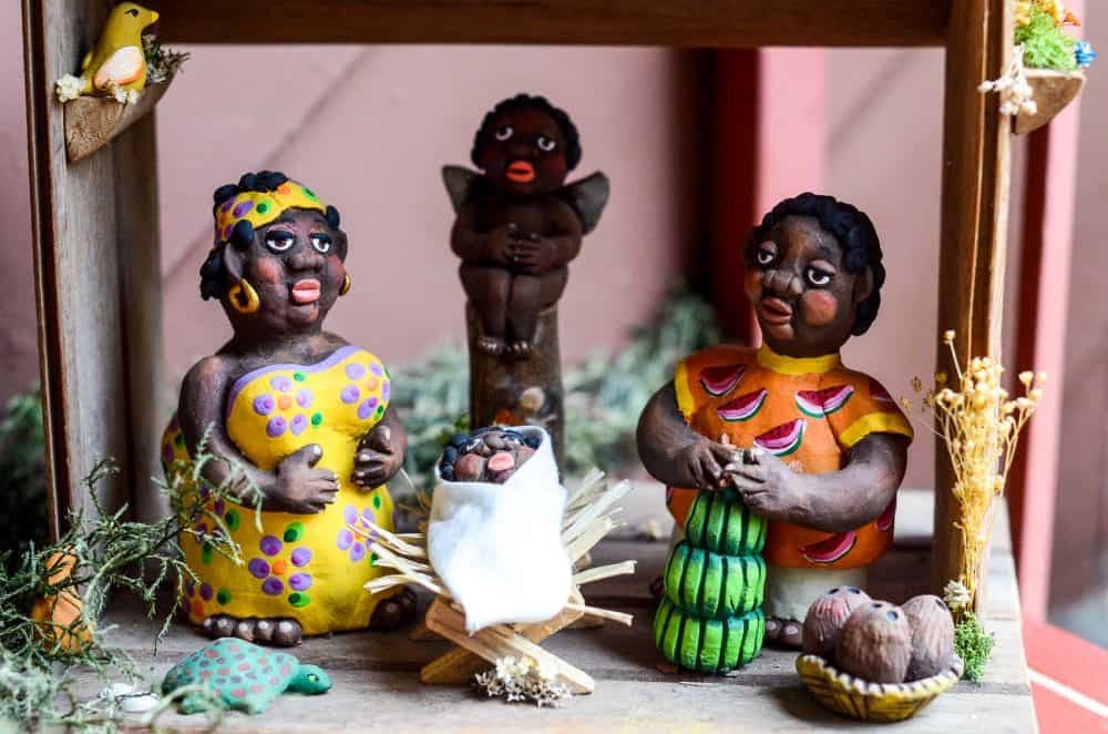 Costa Rica Christmas Nativity Scene of African Descent 