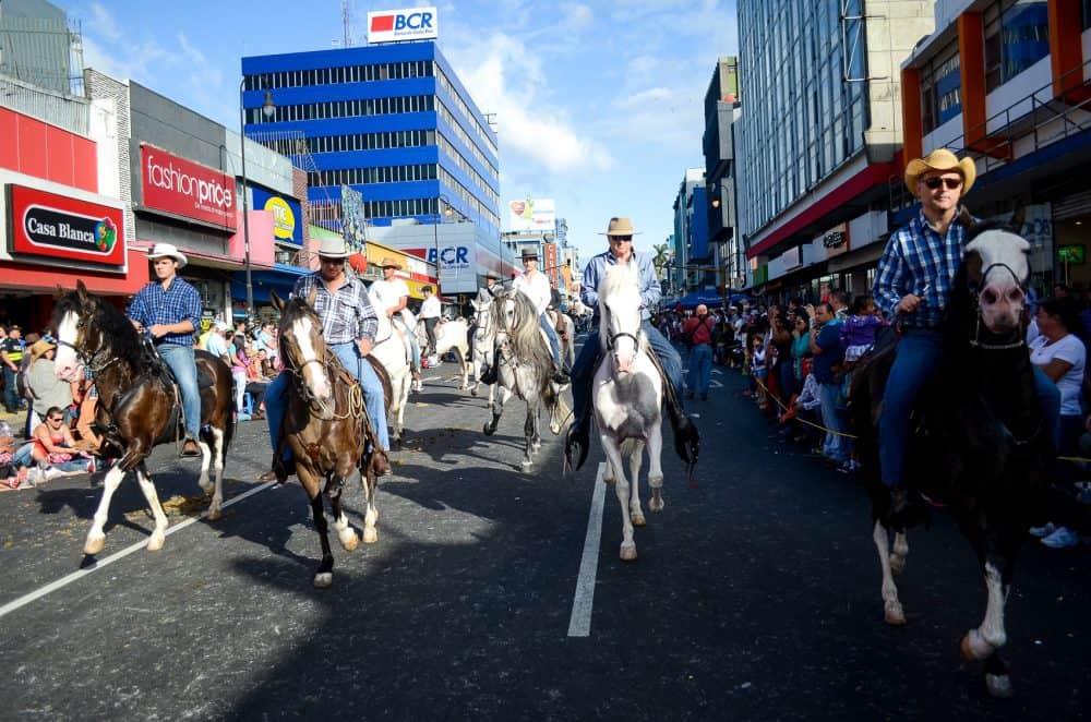 Costa Rica National Horse Parade downtown  in the capital San Jose