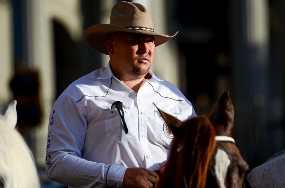 Cowboy Costa Rica National Horse Parade in the capital San Jose