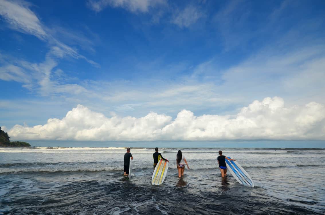 Surfing in Costa Rica