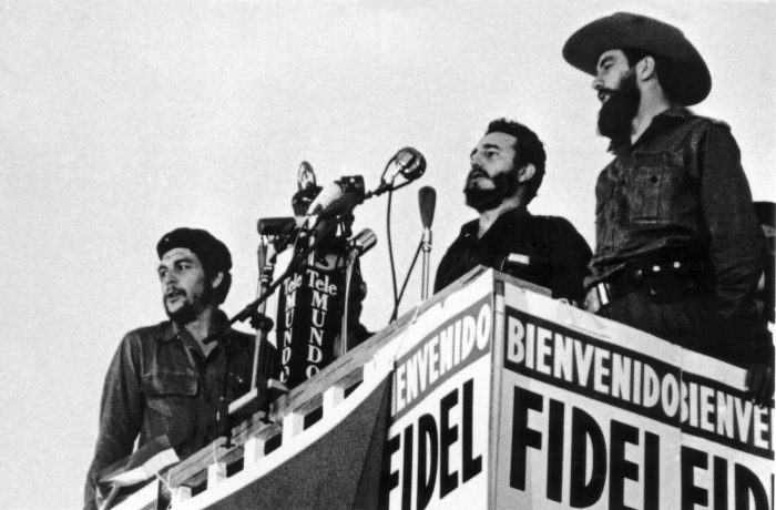 Cuba's Fidel Castro, Camilo Cienfuegos and Ernesto "Che" Guevara in 1959 in Havana.