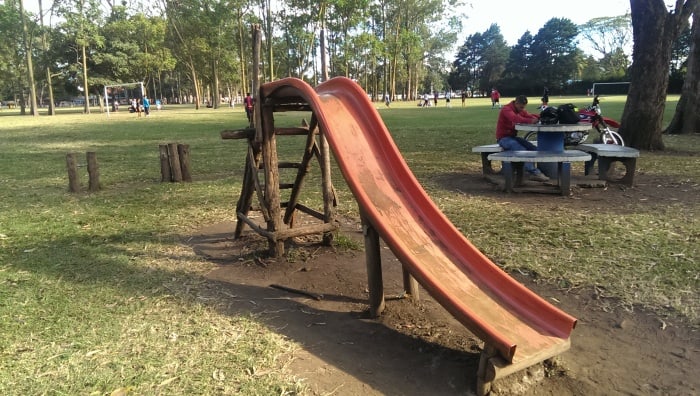 photo wooden slide