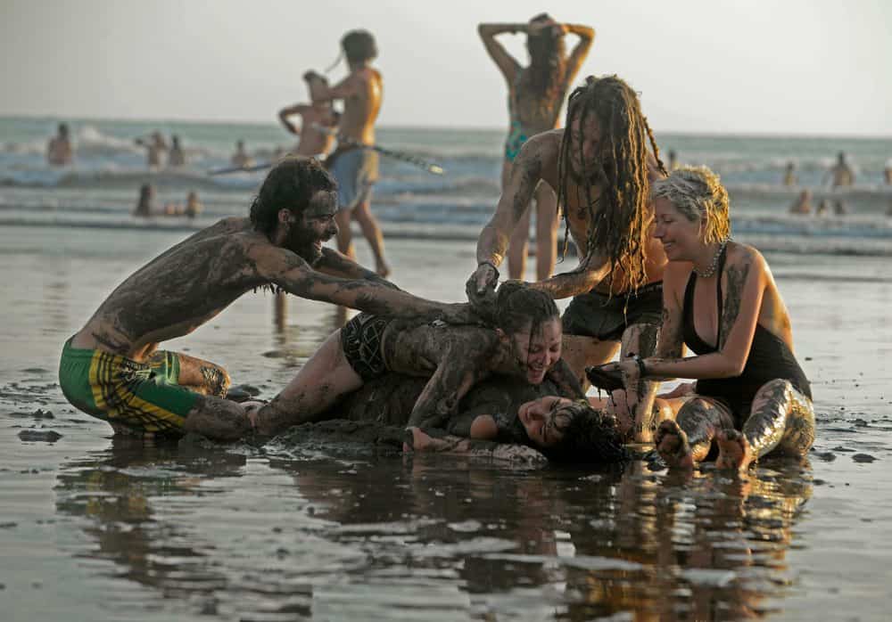 Costa Rica Envision Festival Attendants having fun on the beach