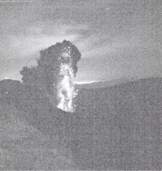 A still image from Turrialba Volcano.