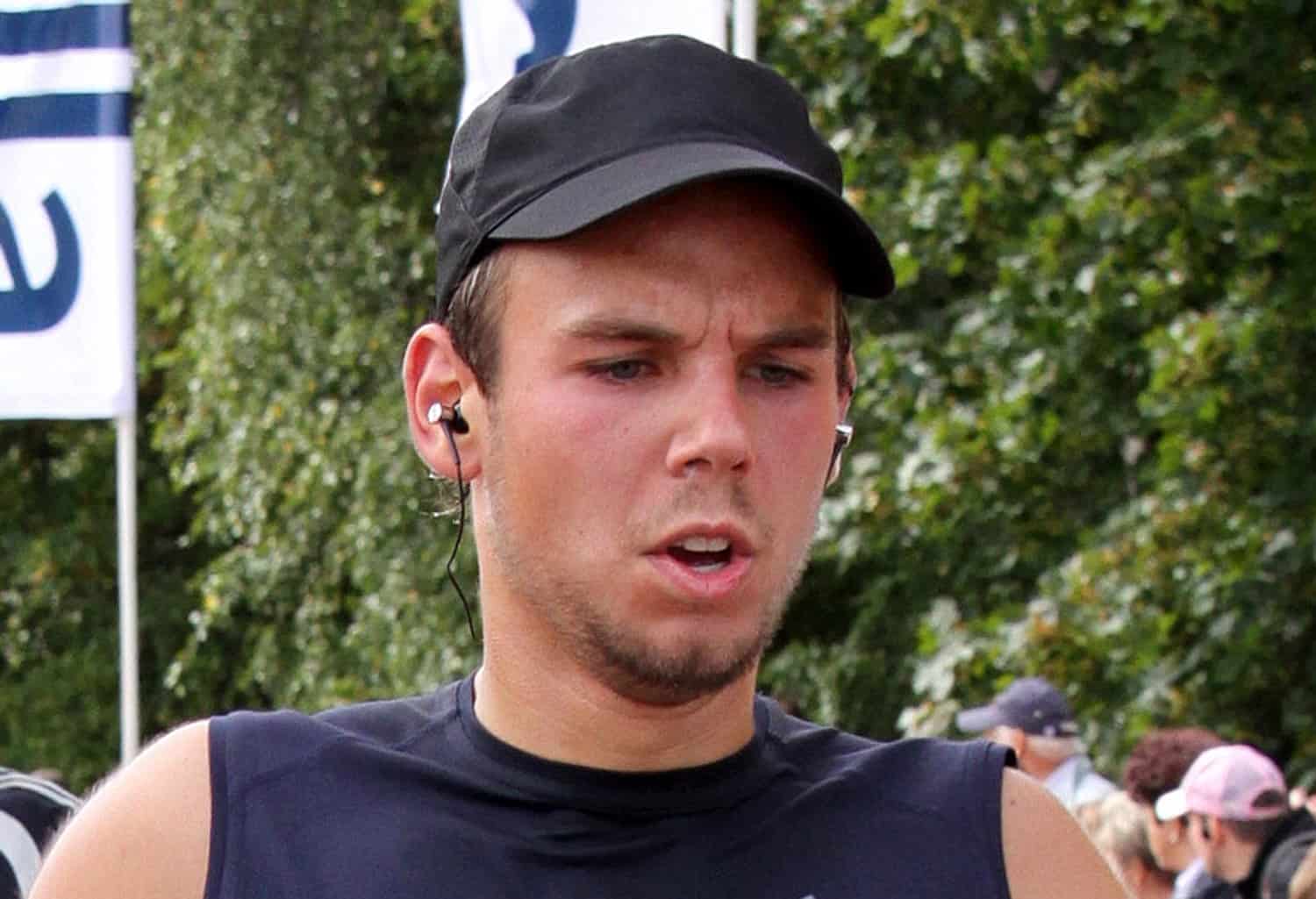 Andreas Lubitz, takes part in the Airport Hamburg 10-mile run on Sept. 13, 2009 in Hamburg.
