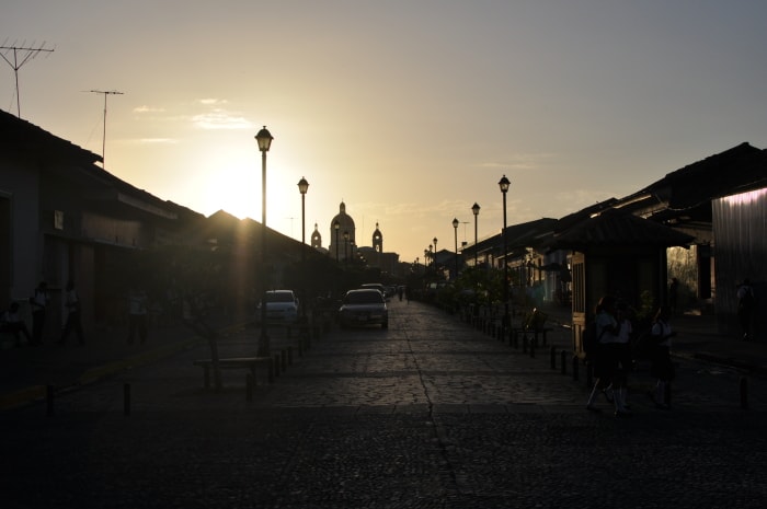 sunset granada nicaragua