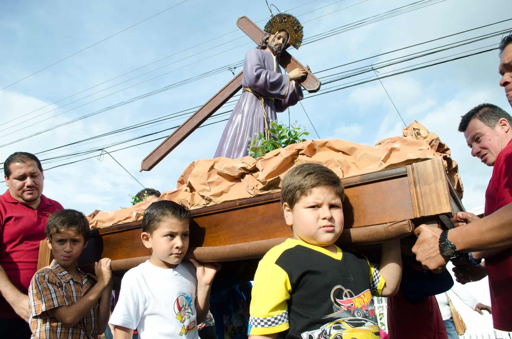 A Easter Procession in Costa Rica during Semana Santa