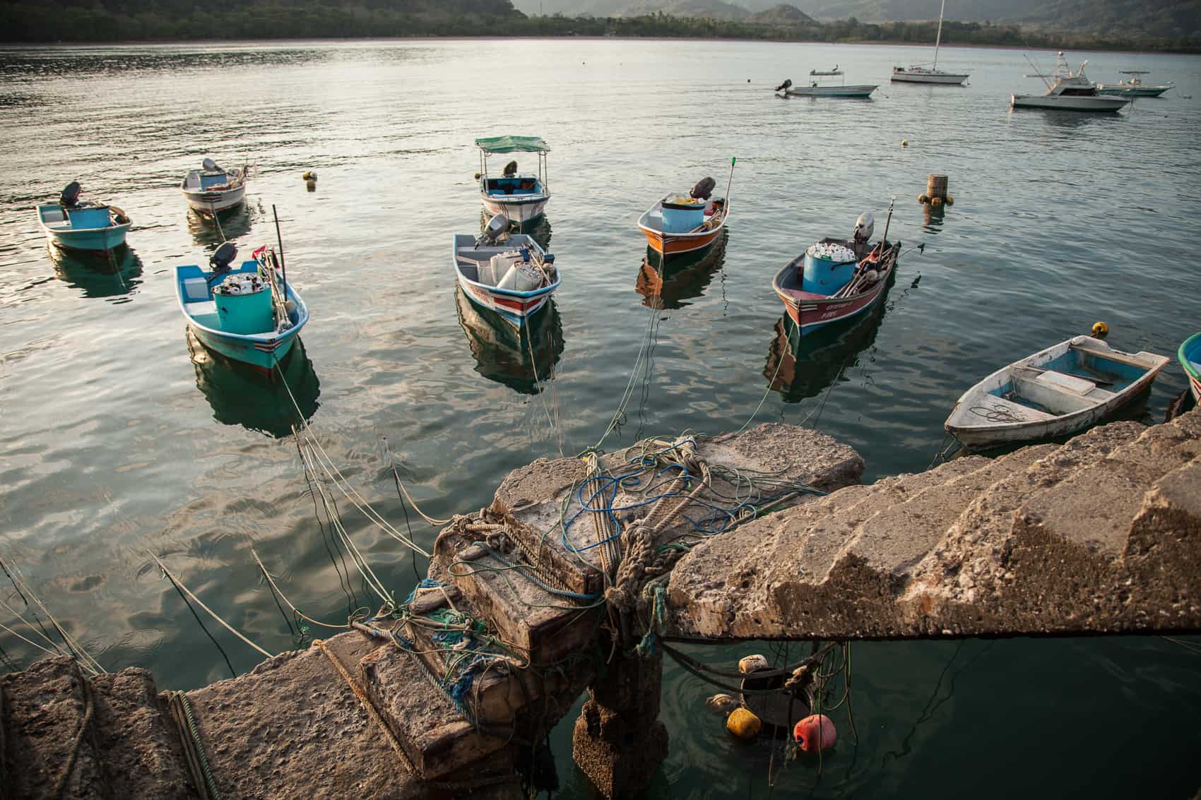 Fishing boats in the Gulf of Nicoya.
