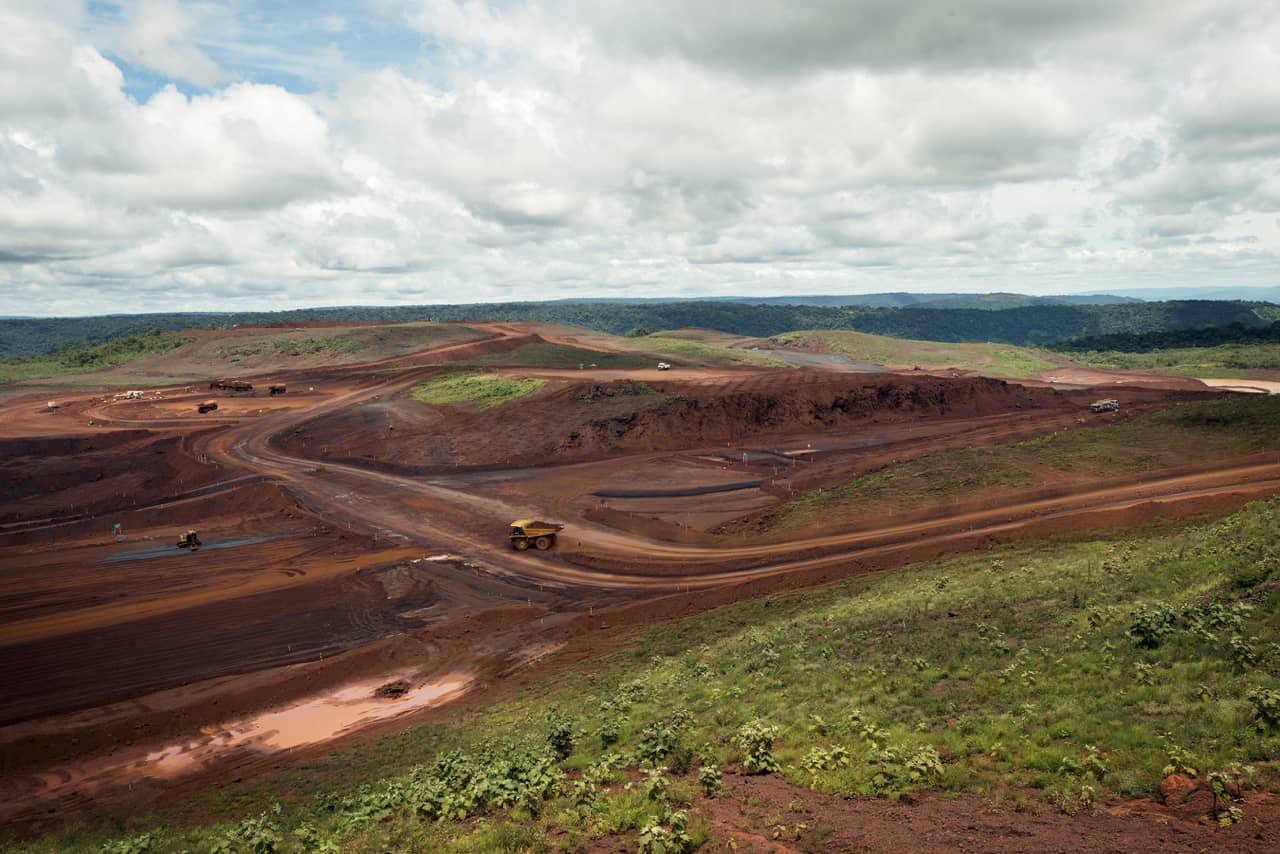 The site of the S11D mining project in Brazil, due to start operating next year. April 13, 2015.