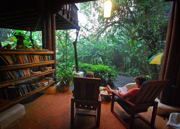 Rainy afternoon? Curl up with a book.
