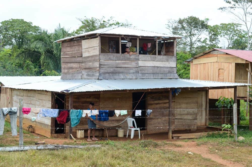 A house on the Nicaraguan side of Route 1856, April 29, 2015.