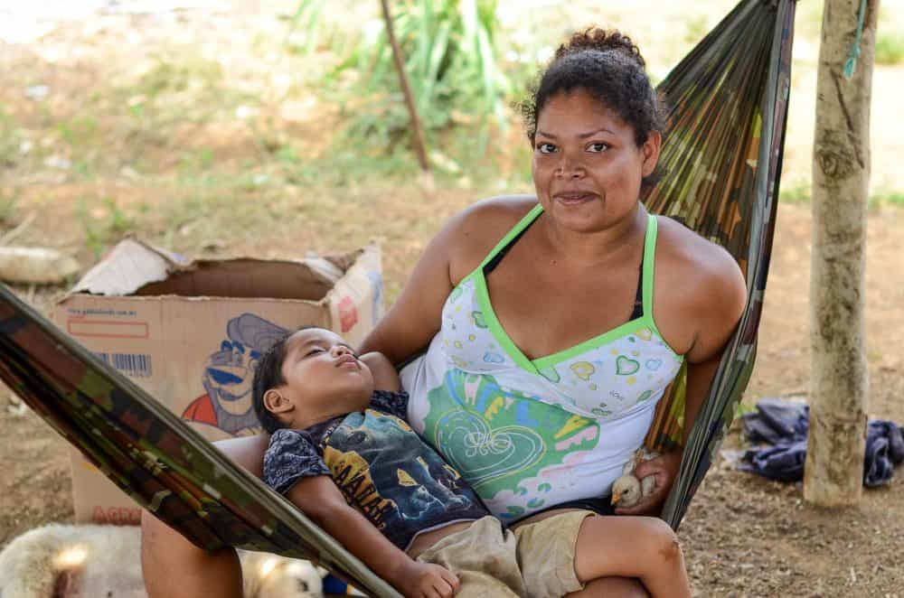 Squatter in Costa Rica's northern Alajuela province, near Los Chiles