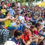 Thousands gathered at the Plaza de la Democracia to enjoy the music and different activities at the 7th Match Against Animal Abuse in San José.