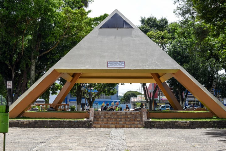 A pyramid at Costa Rica's Naranjo Park.