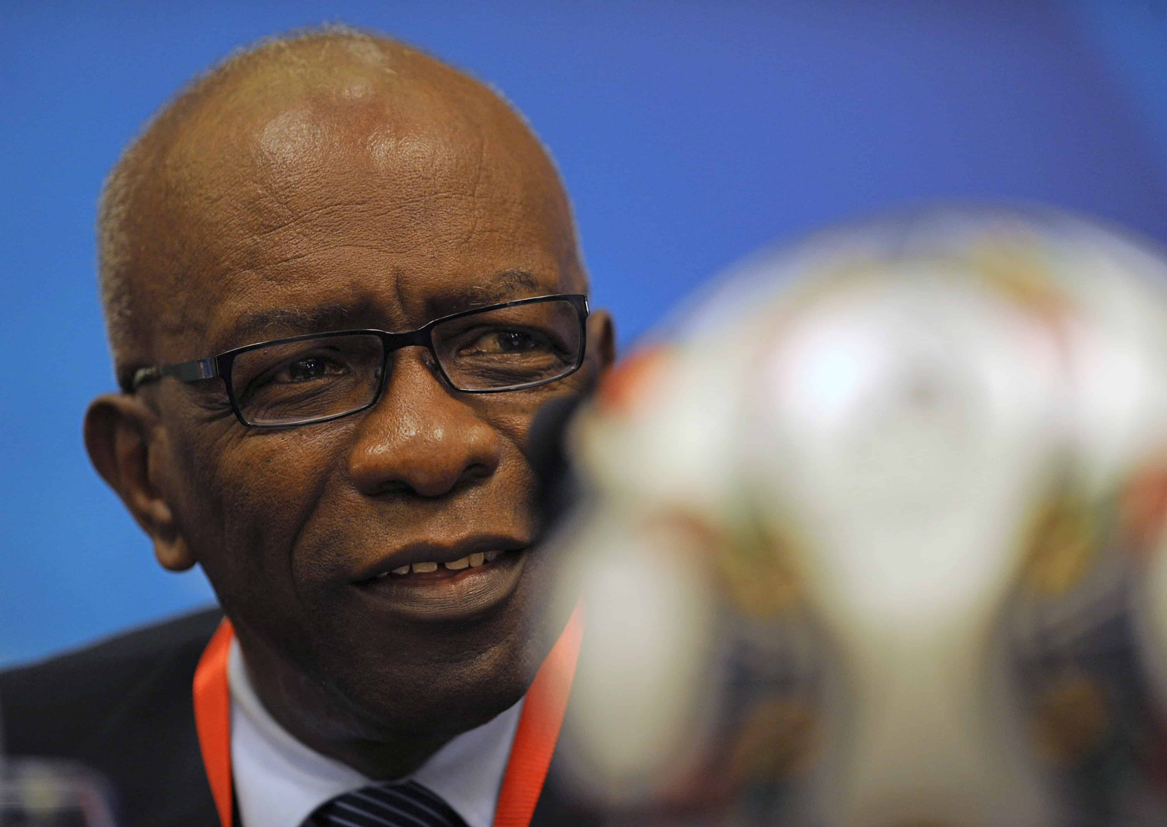 Jack Warner, former chairman of FIFA's organizing committee, participates in a press conference in Cairo on Sept. 23, 2009.