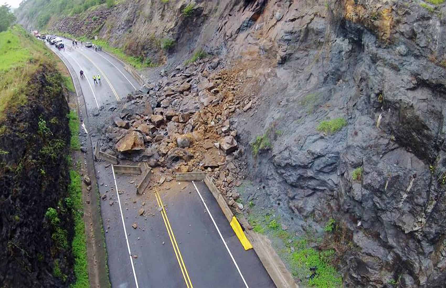 Landslides at Route 27, June 3 2015