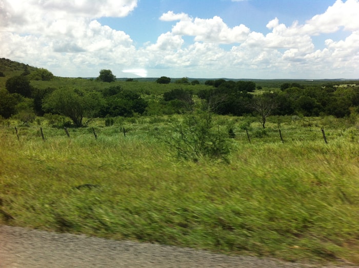 The road from Matamoros to Tampico is surprisingly green, and totally empty.