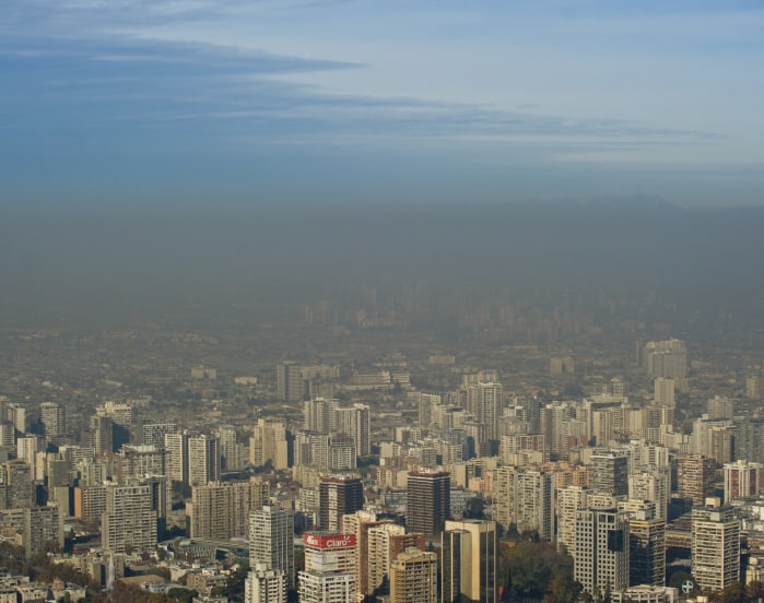 An overview of Santiago from June 5, 2015. 