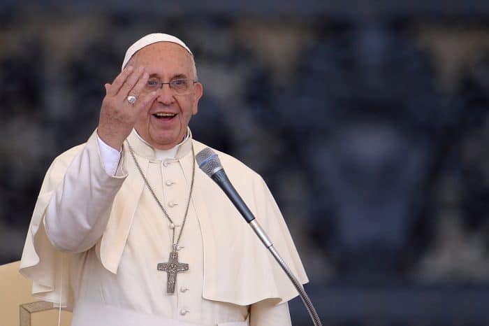 Pope Francis addresses participants at the Convention of Rome Diocese.