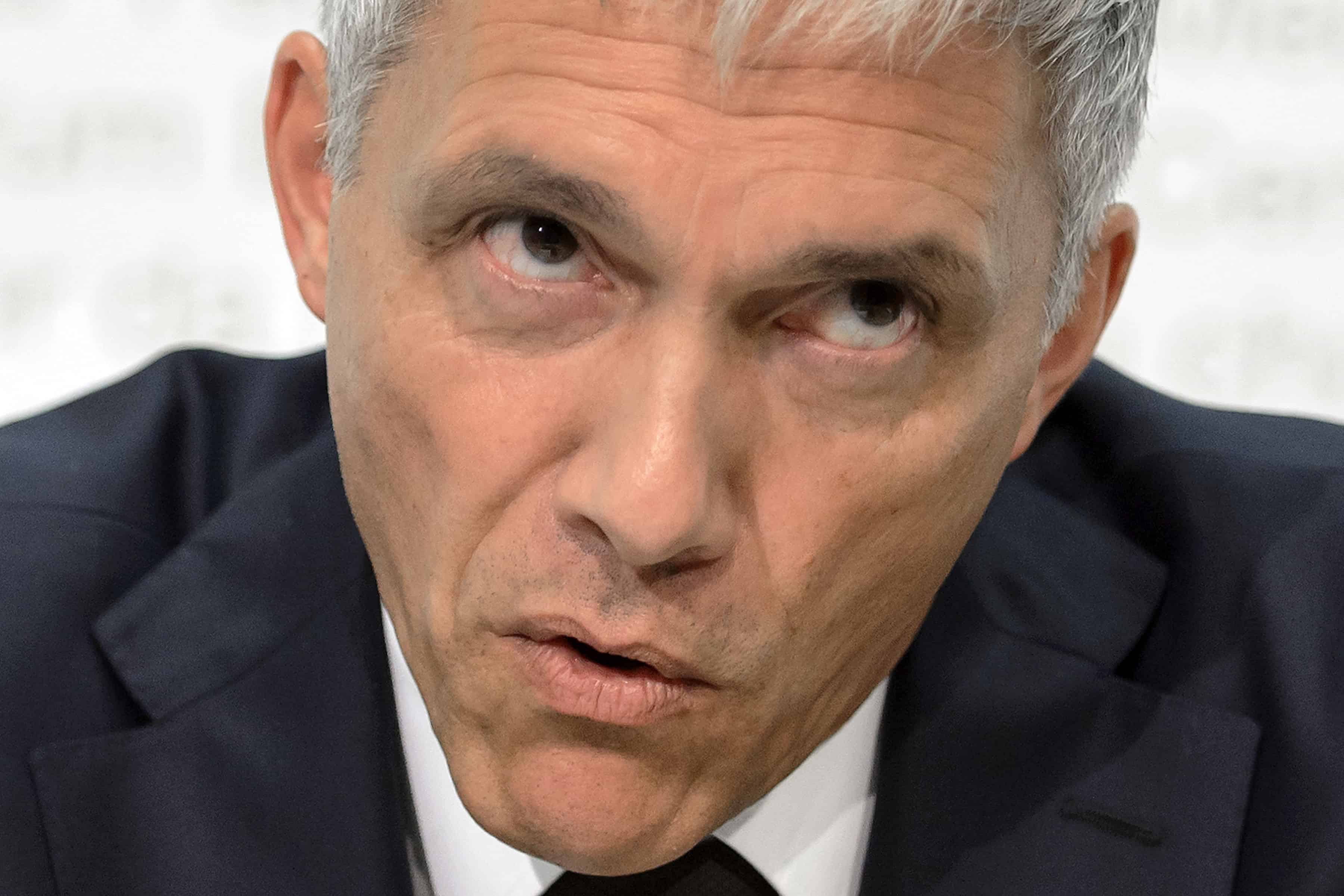 Swiss Attorney General Michael Lauber attends a press conference on June 17, 2015 in Bern.