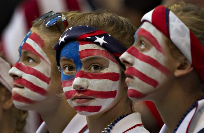 Young USA fans.