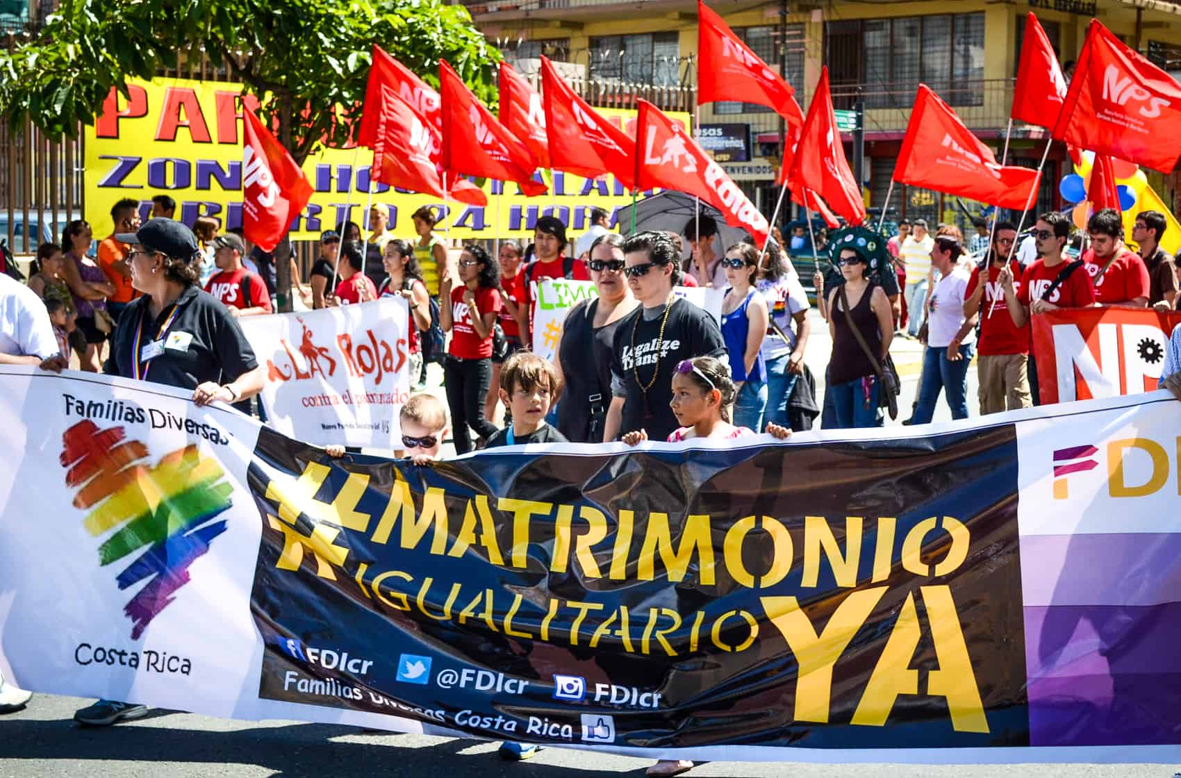 A recent march for LGBT marriage equality in downtown San José.