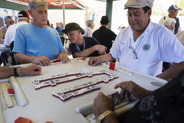 A favorite pastime in Little Havana, Miami.