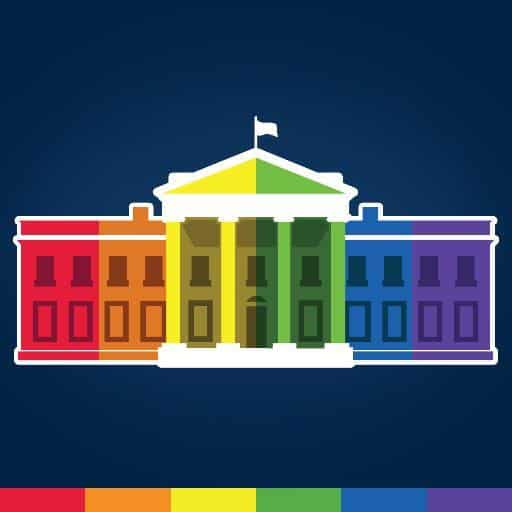 Rainbow White House.