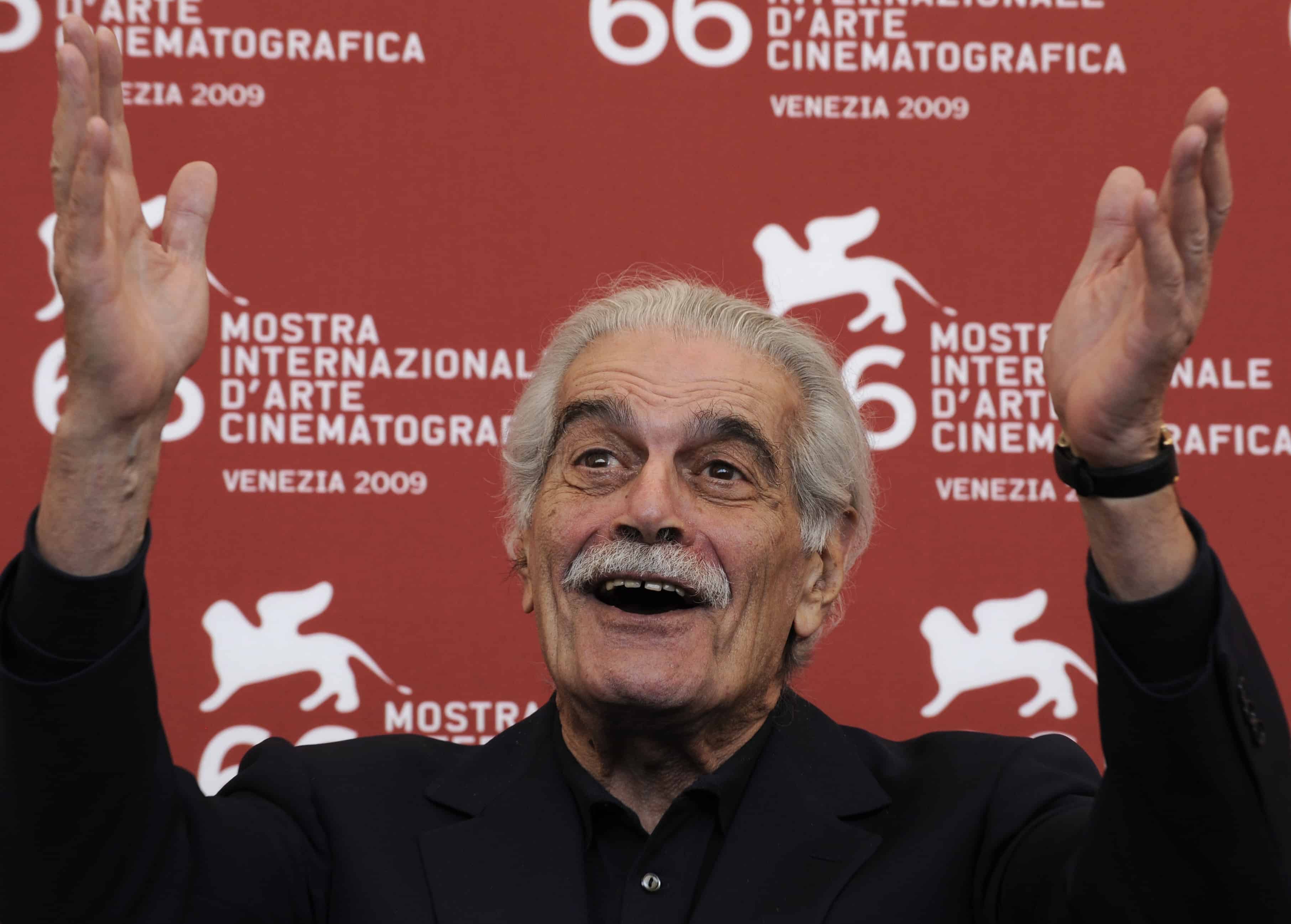 A file picture taken on September 10, 2009 shows Egyptian film legend Omar Sharif posing during the photocall of 