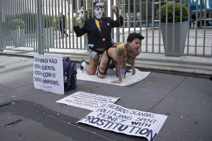 Activists from the Bastardxs women's rights movement demonstrate.