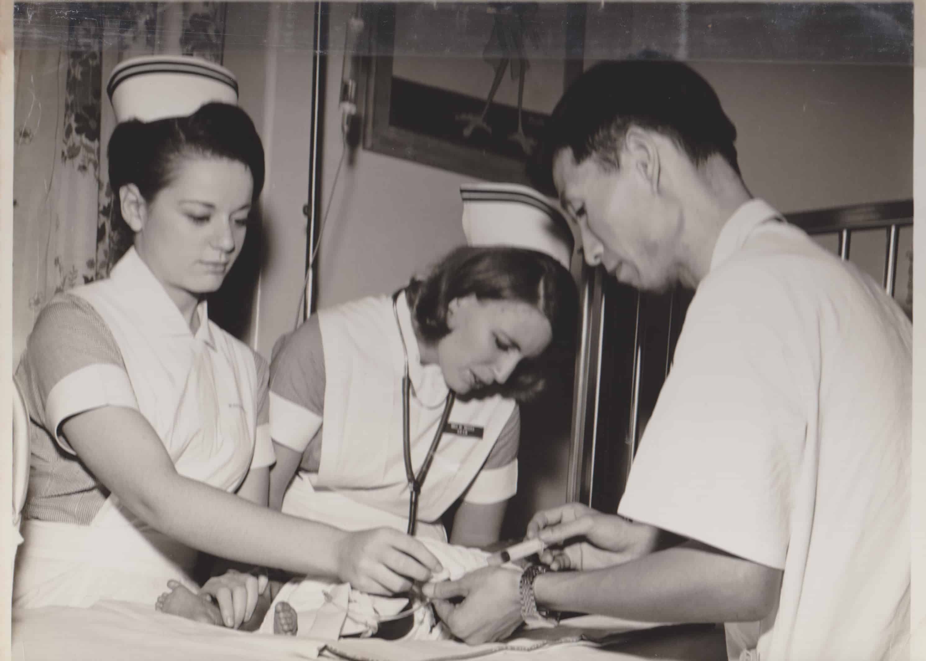 From a young age, Elaine Fendell, left, talked about becoming a nurse and helping people.