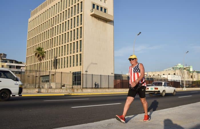 US traveler in Cuba.