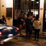 Diners gather outside O'Reilly 304 in Old Havana in March.