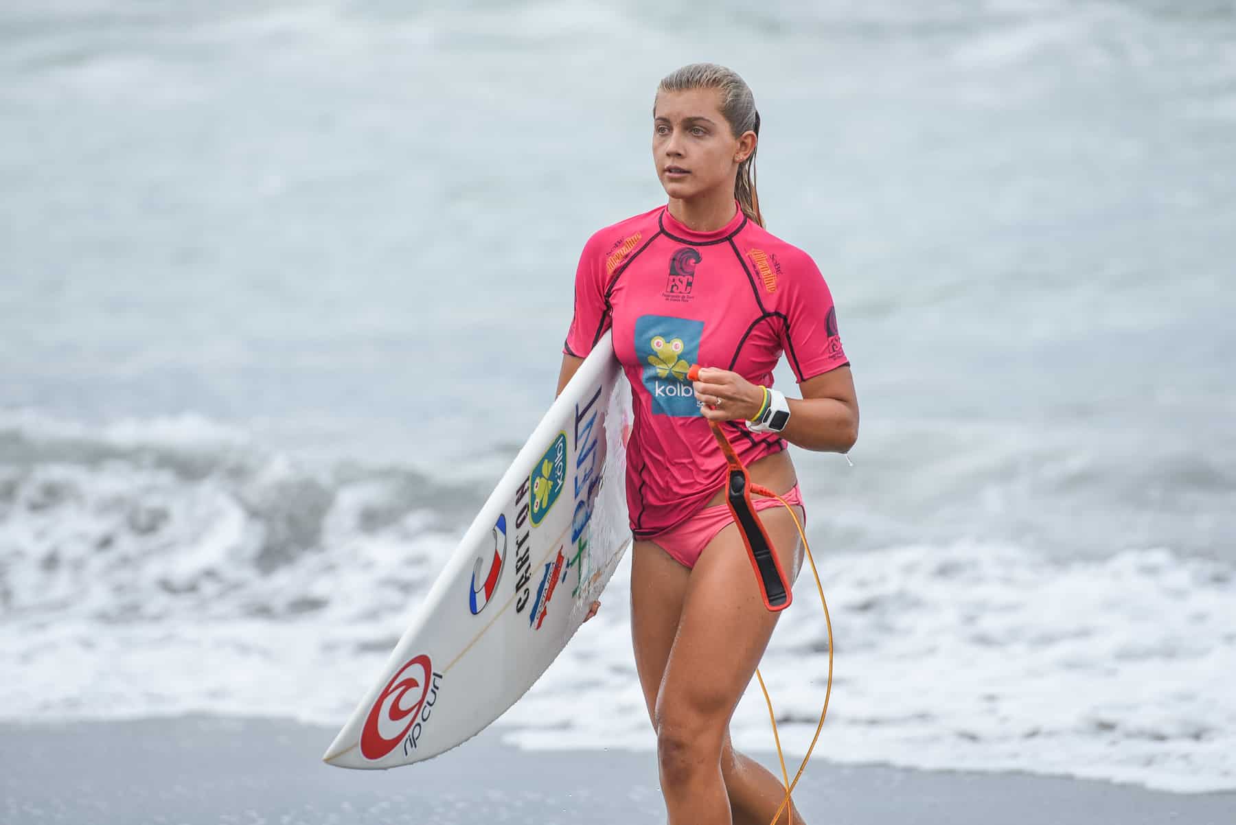 Leilani McGonagle, 15, makes up part of Costa Rica's golden generation of surfers.