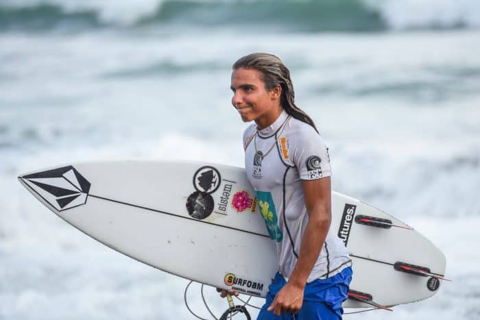 Though just 14 years old, Malakai Martínez is already being called the next great Costa Rican surfer.